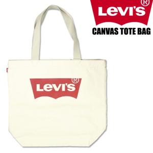 LEVI&apos;S リーバイス ロゴプリント トートバッグ メンズ レディース CANVAS TOTE B...
