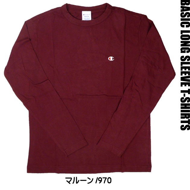 Champion チャンピオン メンズ Tシャツ ワンポイント 長袖Ｔシャツ 無地 C3-P401｜sanshin｜06