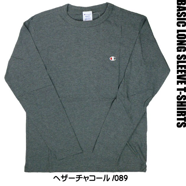 Champion チャンピオン メンズ Tシャツ ワンポイント 長袖Ｔシャツ 無地 C3-P401｜sanshin｜04