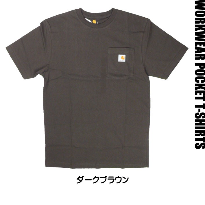 CARHARTT カーハート ポケットTシャツ メンズ K87 WORKWEAR POCKET T 無地 半袖Tシャツ USAモデル｜sanshin｜08