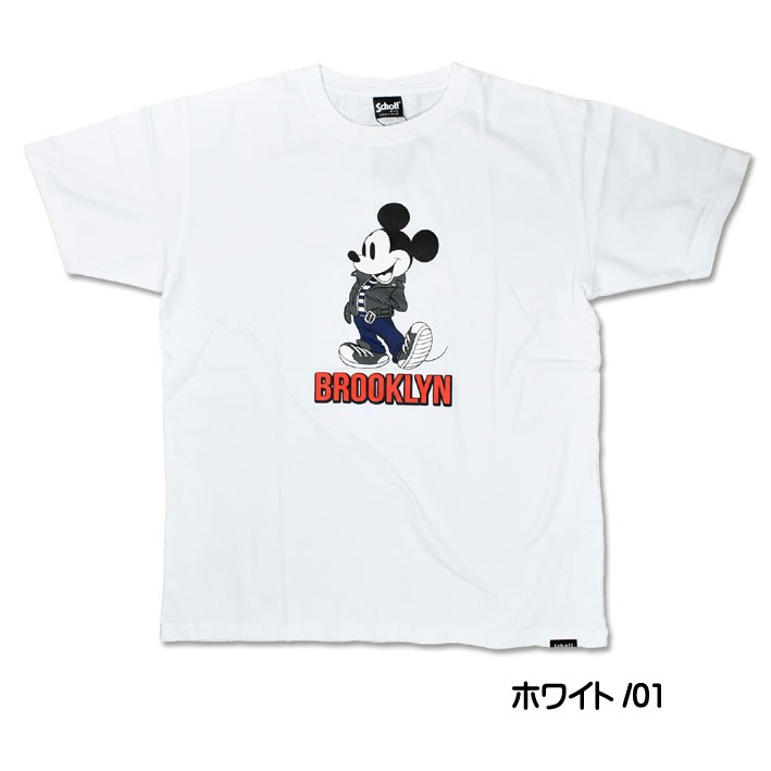 Schott X Disney ショット X ディズニー 半袖tシャツ Brooklyn ミッキーマウス メンズ 0503 Jeans Sanshin 通販 Yahoo ショッピング