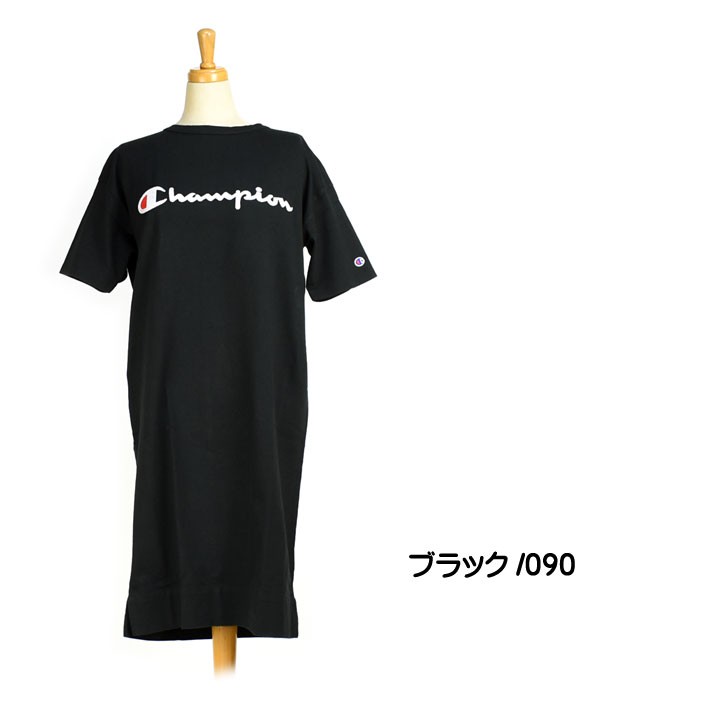 セール Champion チャンピオン レディース ロゴ刺繍 ワンピース 半袖 ロングtシャツ Cw P308 0619 Cw P308 Jeans Sanshin 通販 Yahoo ショッピング