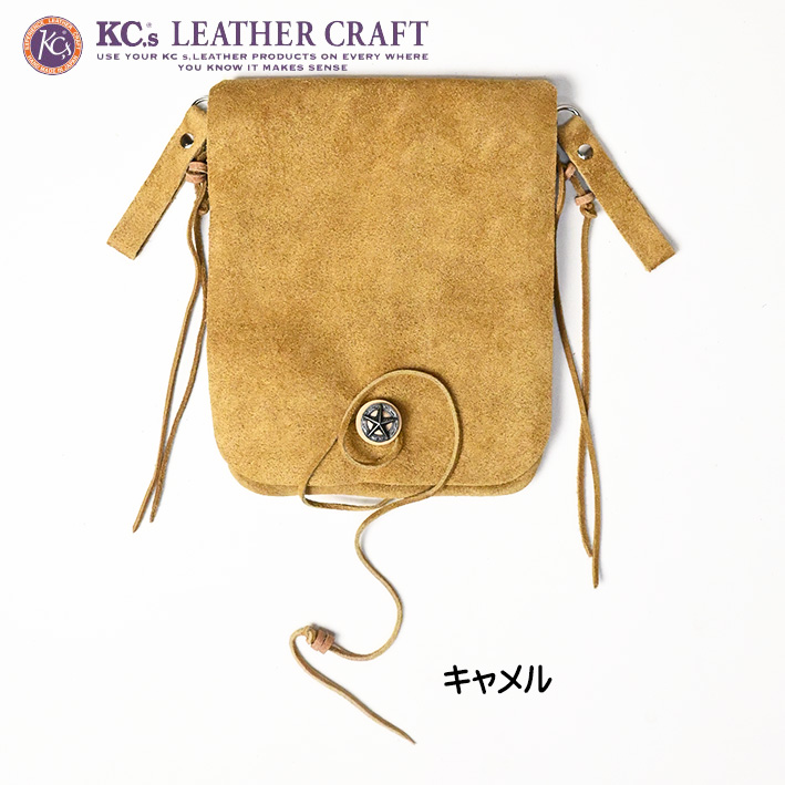 KC,s（ケイシイズ） KC'S メディスンバッグ スウェード Lサイズ レザー