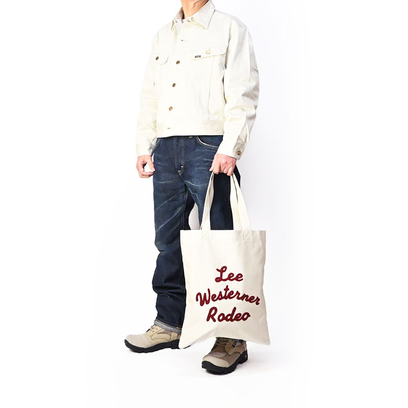 Lee（リー） ロゴ 刺繍 デニムトートバッグ ライダース ウエスターナー