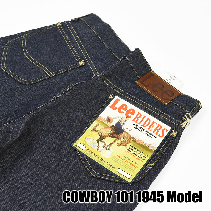 Lee ARCHIVES リー アーカイブス COWBOY 101 1945年モデル 復刻版 ビンテージ セルビッジデニム 耳付き 未洗い メンズ  ジーンズ 日本製 LM6321