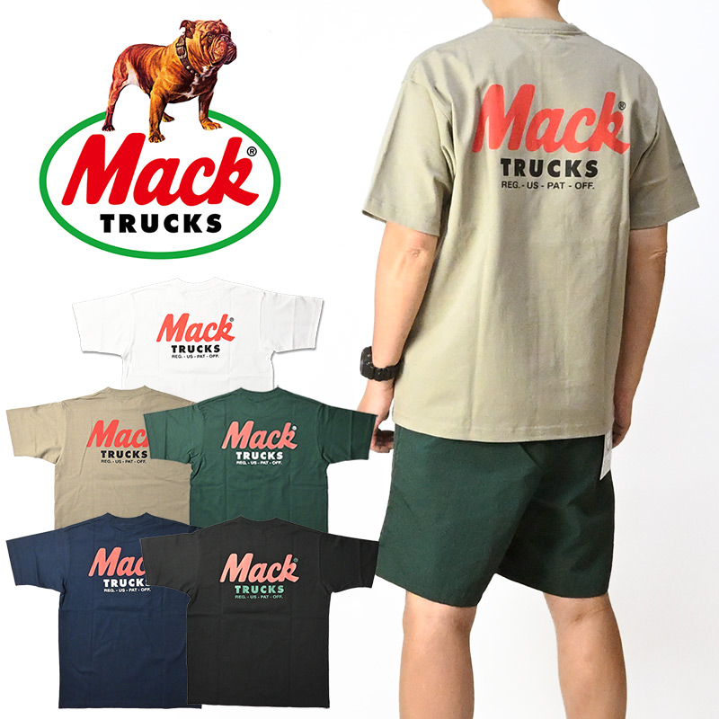 MACK TRUCKS マック トラック 半袖Tシャツ プリント ロゴ メンズ T