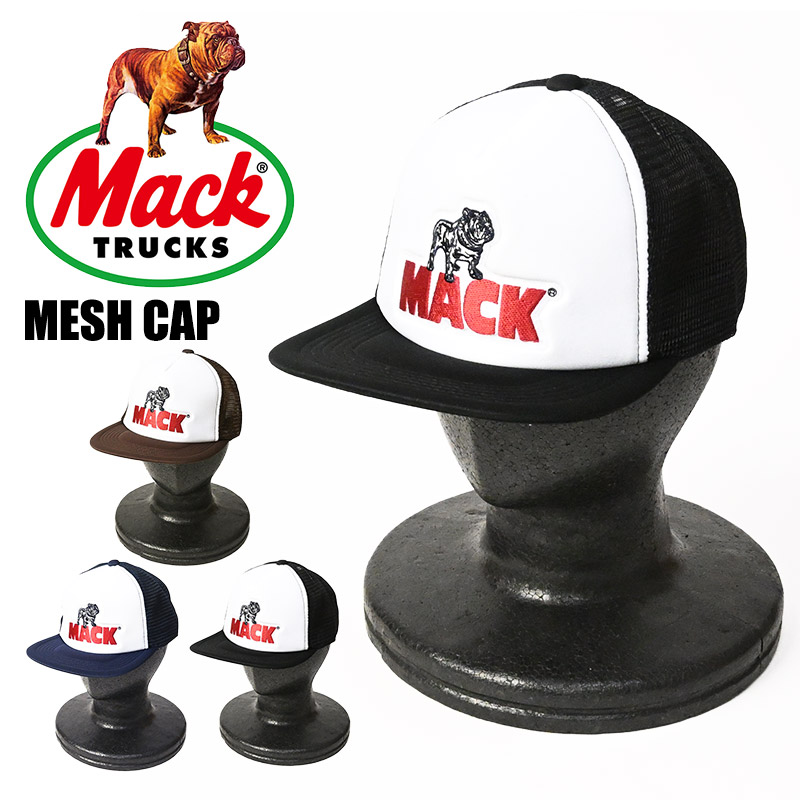 MACK TRUCKS マックトラック メッシュキャップ 刺繍 ロゴ 帽子 メンズ