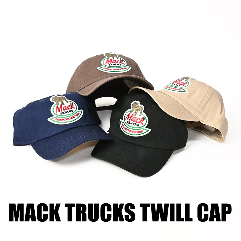 MACK TRUCKS マックトラック ツイルキャップ 刺繍 ロゴ 帽子 メンズ
