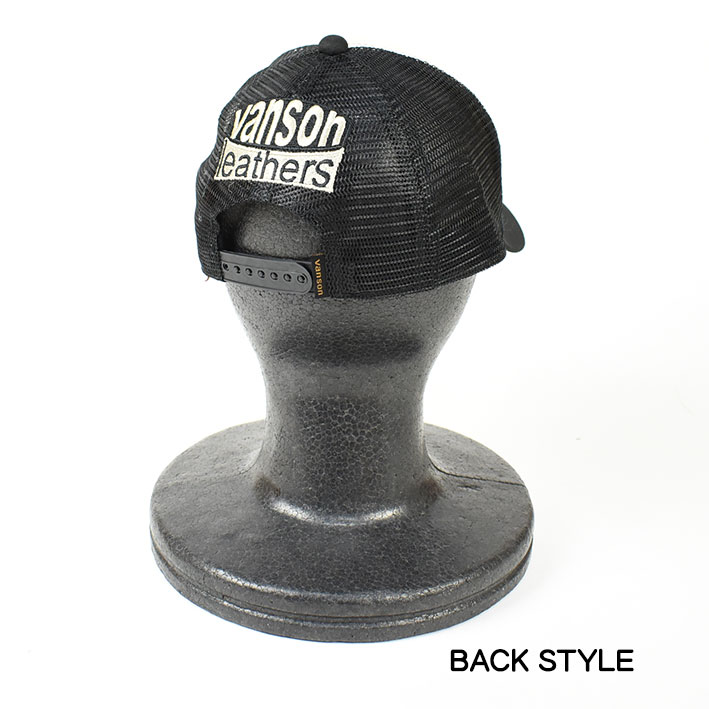 新品未使用バンソンvanson デザインCAP VANSON（バンソン） キャップ 刺繍 メッシュキャップ OVAL LOGO 帽子