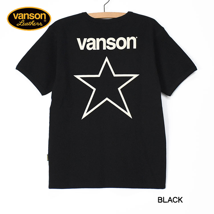 VANSON テレコ 半袖Tシャツ ONE STAR ワンスター プリント メンズ NVST-240...