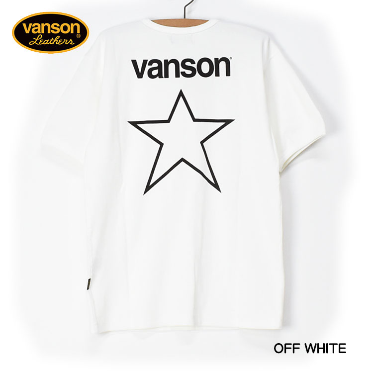 VANSON テレコ 半袖Tシャツ ONE STAR ワンスター プリント メンズ NVST-240...