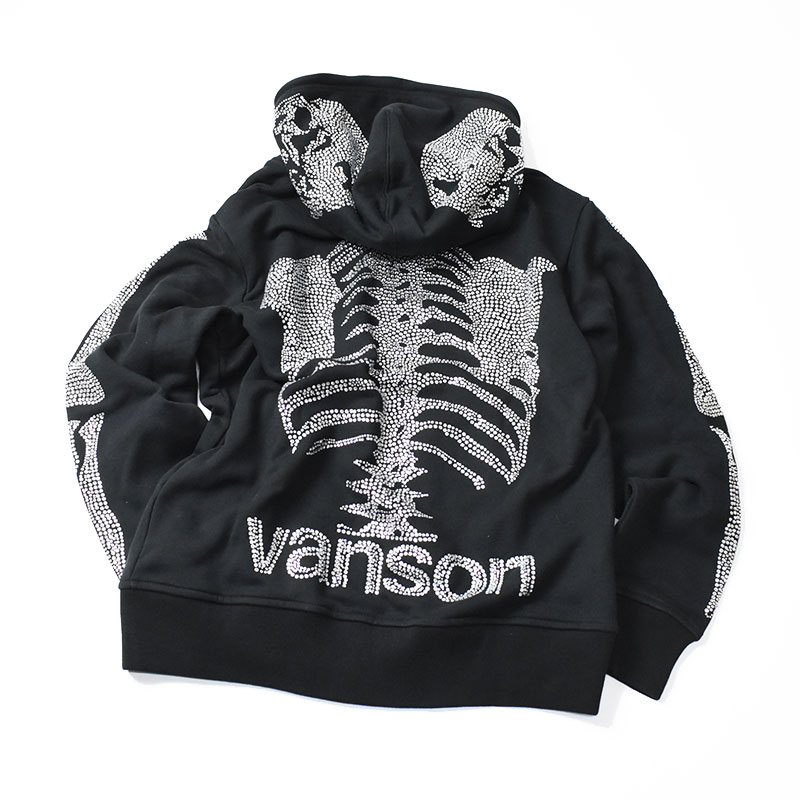 vanson ベンソンのロングスリーブ VANSON バンソン 50周年記念モデル フルジップ パーカー ライン