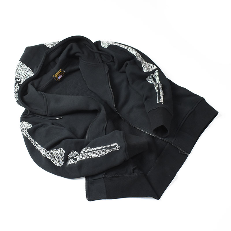 VANSON パーカー　Lサイズ　バイカー VANSON（バンソン） 50周年記念モデル フルジップ パーカー ライン