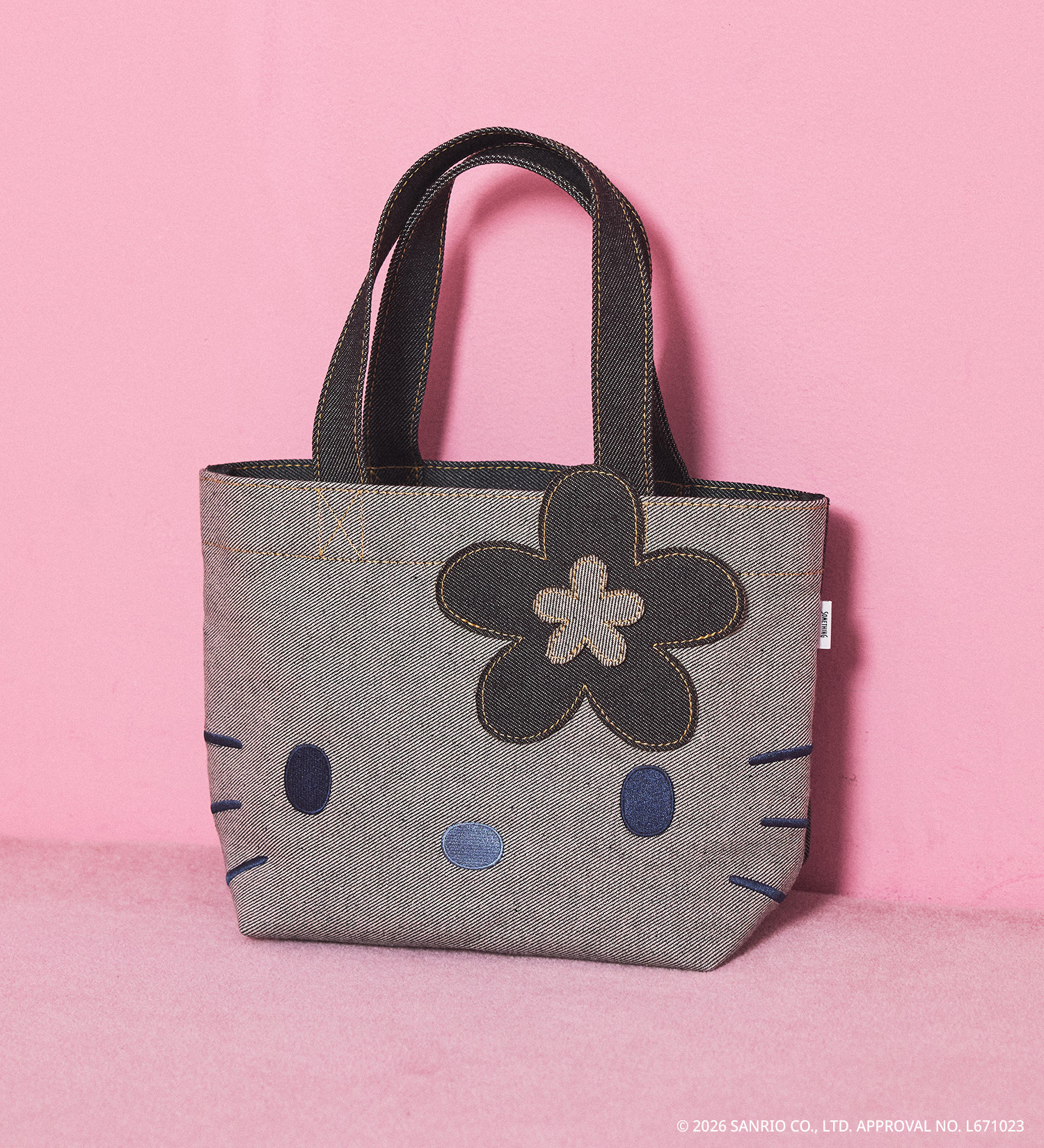 ハローキティ SOMETHING x HELLO KITTY サムシング キティ デニム ミニ