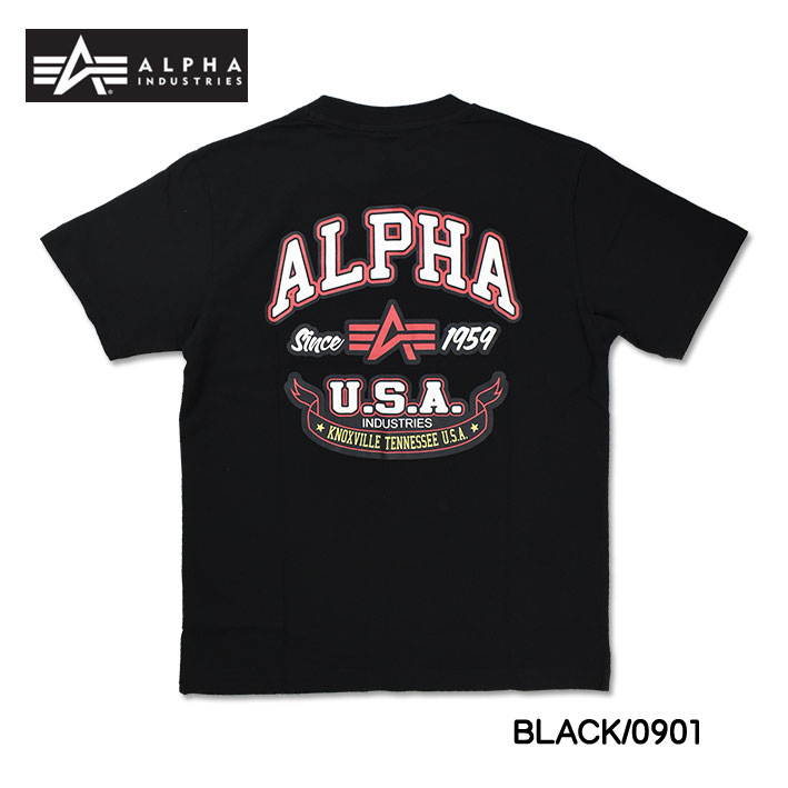 ALPHA アルファ Tシャツ 半袖 ミリタリーTシャツ FLYING-A ALPHA INDUSTRIES メンズ ハーフスリーブ プリントT TC1570-09xx｜sanshin｜04