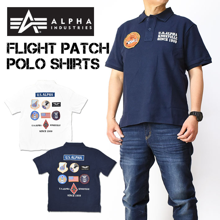 大人の上質  セール！ Industries Alpha ALPHA 半袖ポロシャツ アルファ トップス