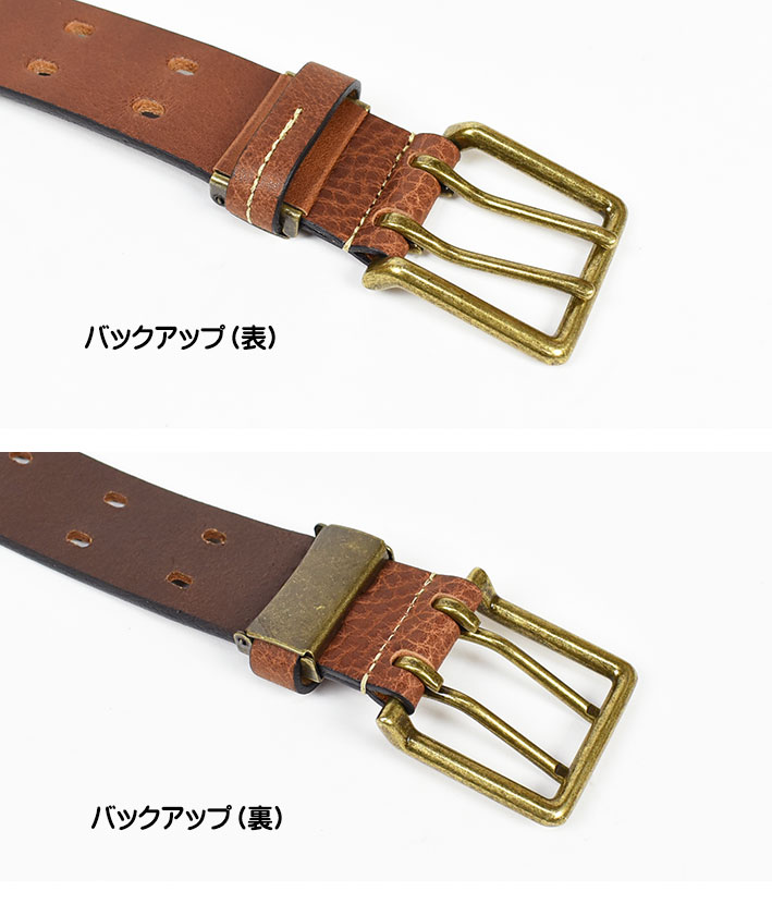 Wrangler ラングラー ダブルピン レザーベルト メンズ