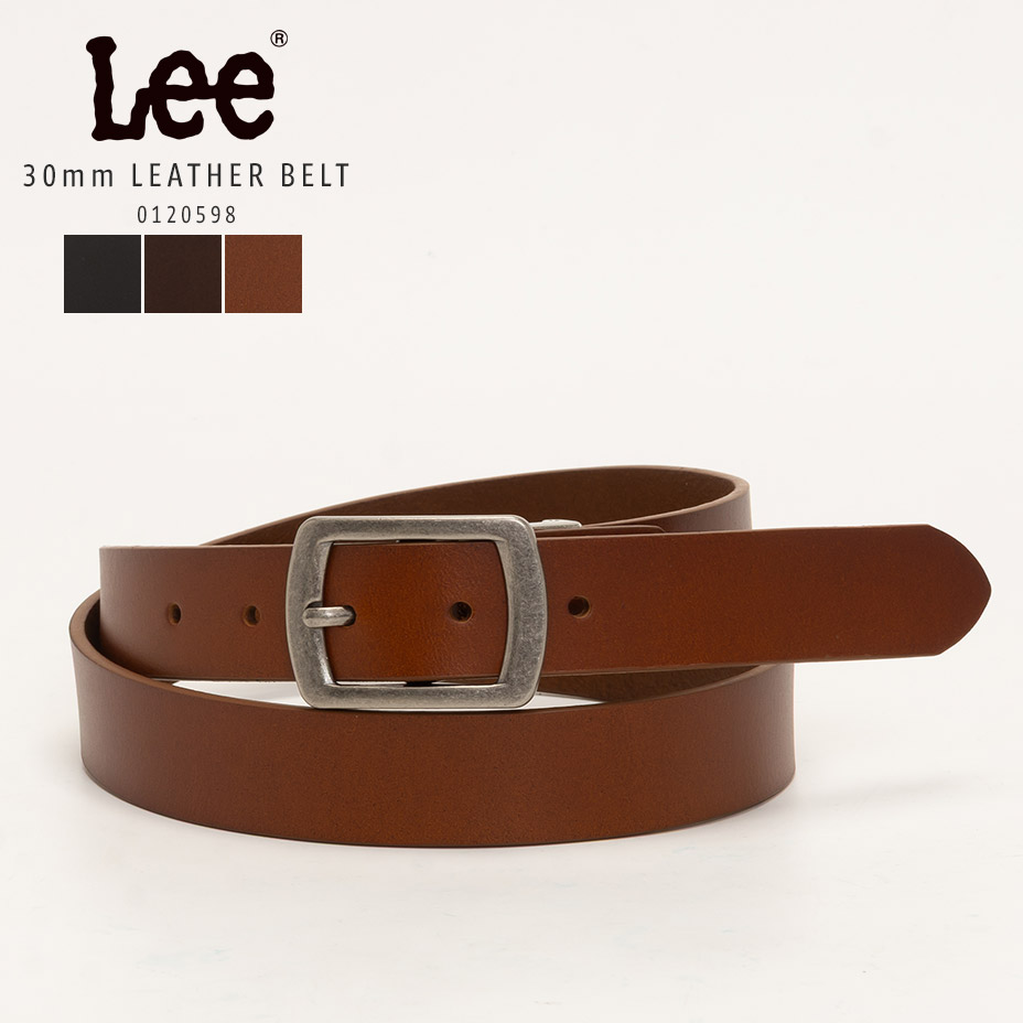 Lee（リー） ナローベルト レザーベルト ベルト メンズ レディース 本