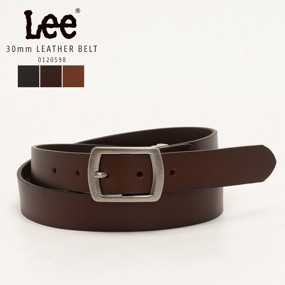 Lee（リー） ナローベルト レザーベルト ベルト メンズ レディース 本