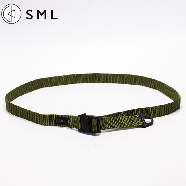 SML ベルト メンズ レディース 穴レス 穴なし カジュアル 無段階 黒