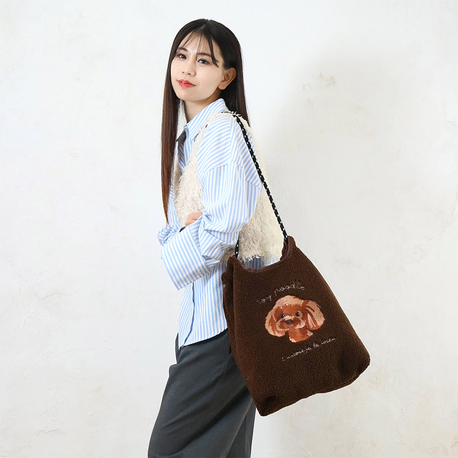 SOBIA コードトート アニマル刺繍 トートバッグ レディース a4 大きめ