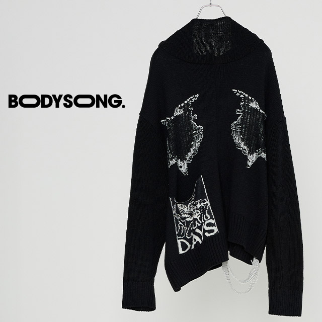 BODYSONG. ニット メンズ レディース タートルネック ニットセーター