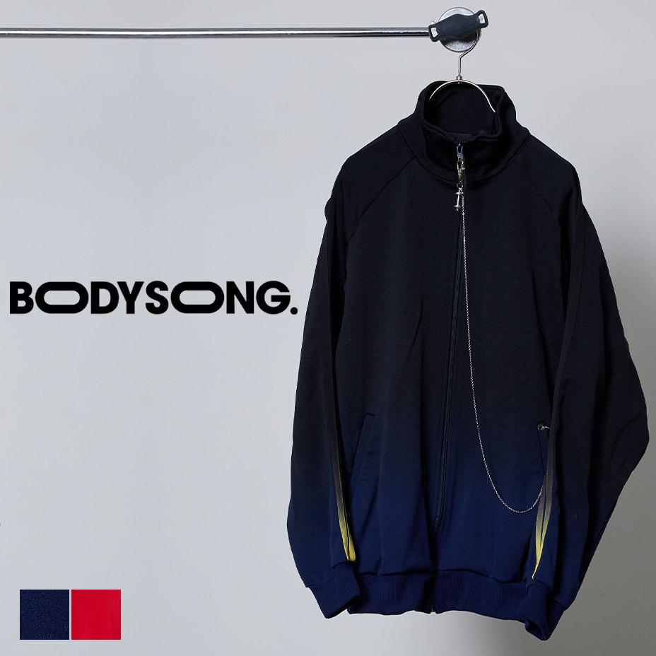 BODYSONG. トラックジャケット メンズ レディース ライン ジャージ 上