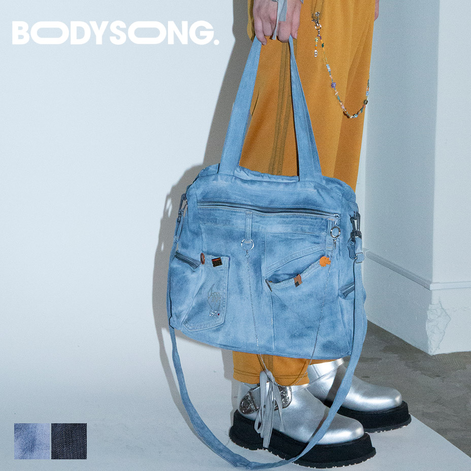 BODYSONG. ボディソング ギャルバッグ ギャル バッグ デニムバッグ レディース メンズ ブランド ショルダー ショルダーバッグ A4 おしゃれ 可愛い 国産 日本製の画像