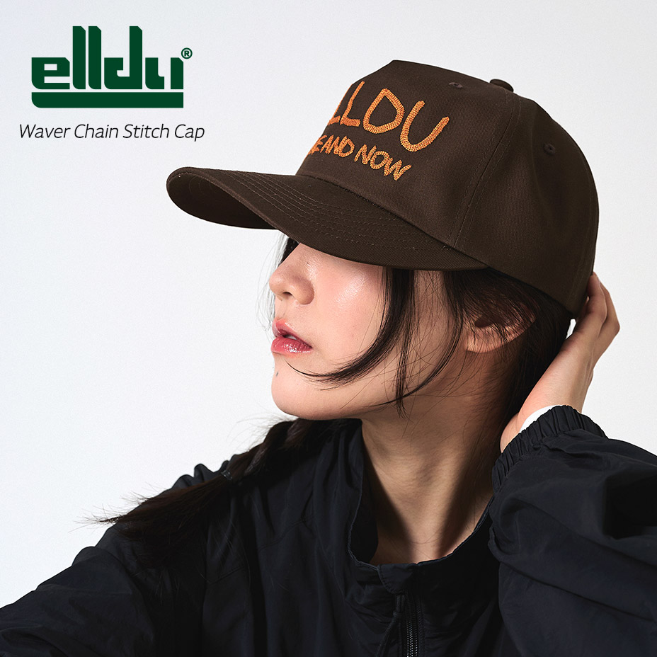 E　キャップ 帽子 男女兼用 elldu（エルドゥ） キャップ レディース メンズ つば長 帽子 ベース
