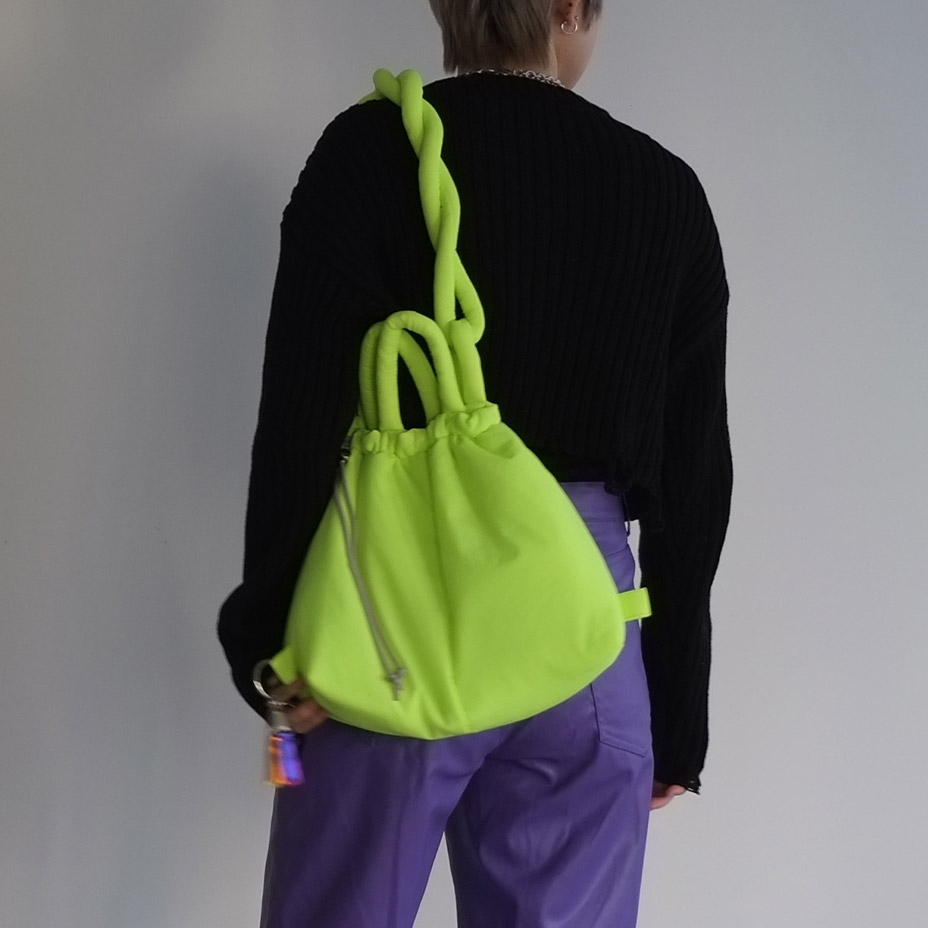 cheek バッグ 巾着バッグ ショルダー 2way レディース 巾着ショルダー