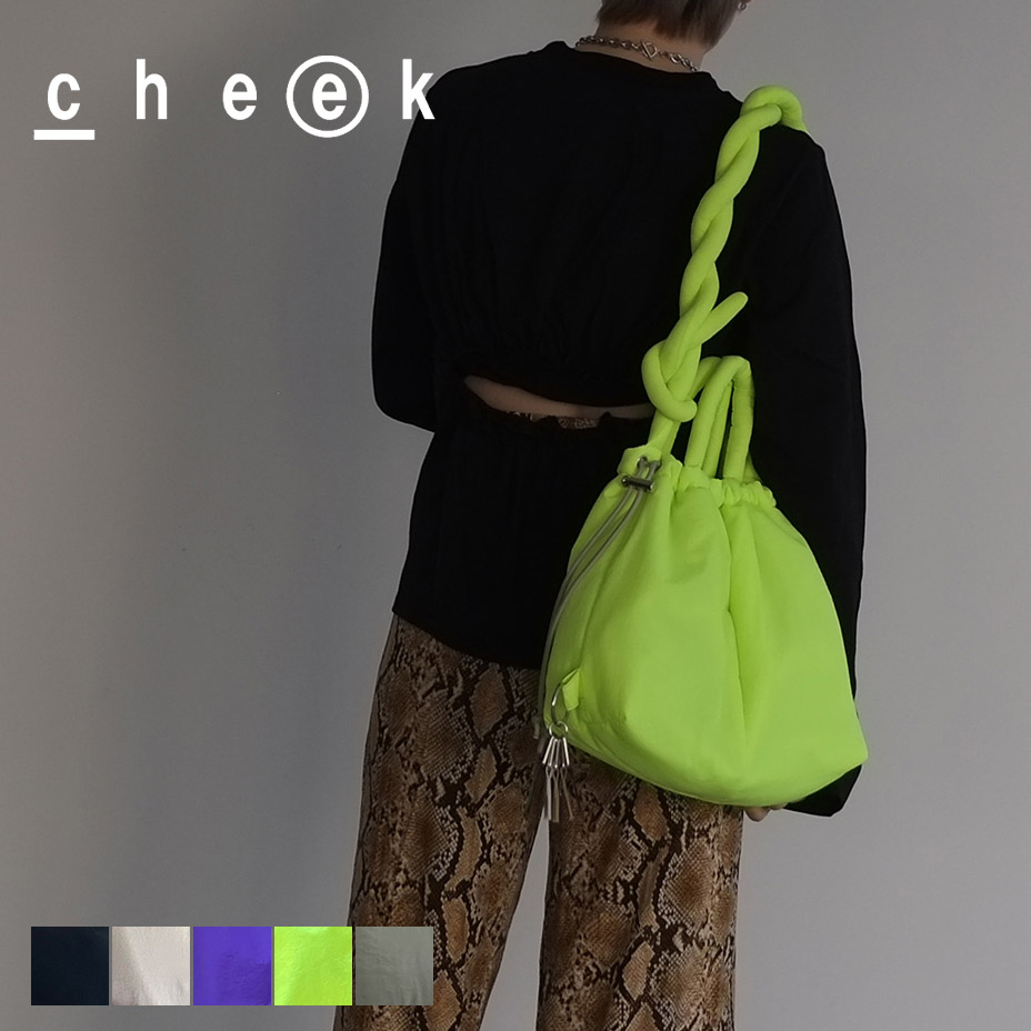 cheek バッグ 巾着バッグ ショルダー 2way レディース 巾着ショルダー