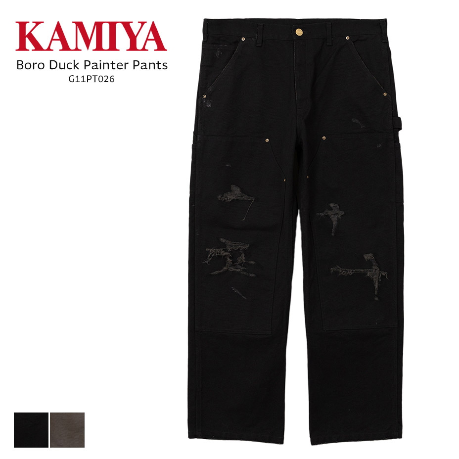 KAMIYA ペインターパンツ　ダブルニー KAMIYA kamiya boro カミヤ ペインターパンツ メンズ レディース
