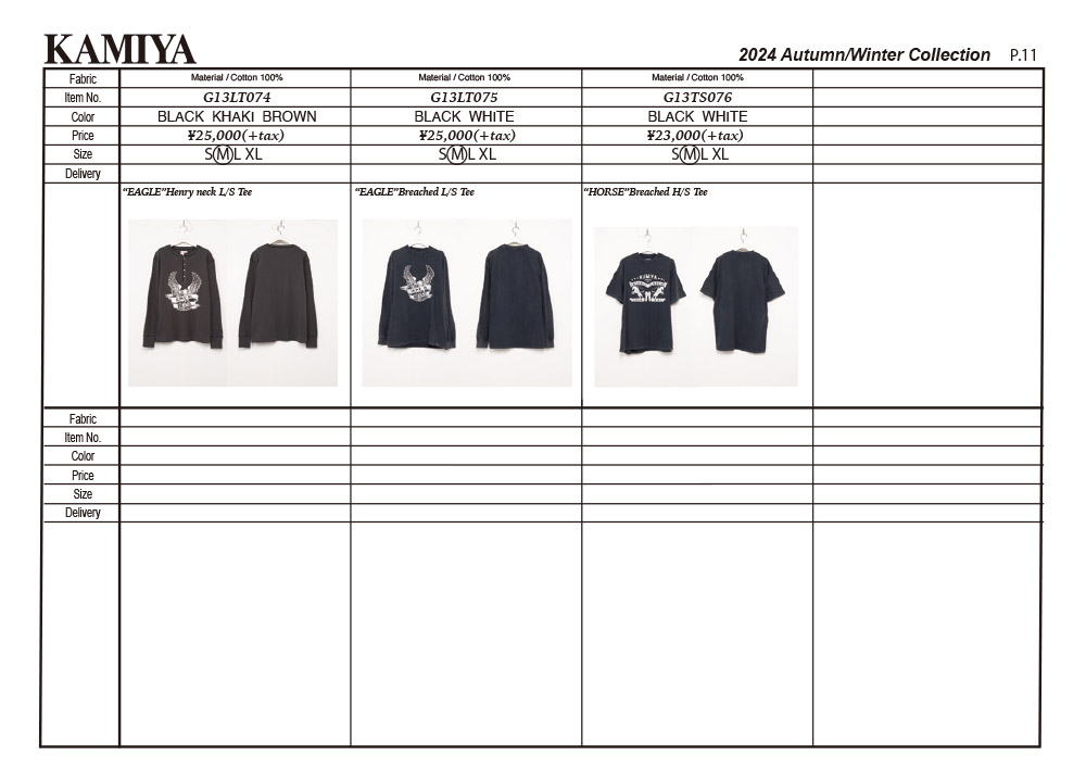 KAMIYA ロングTシャツ メンズ 新品 KAMIYA ロンT メンズ レディース Tシャツ 長袖 ブランド