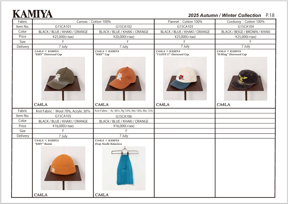 KAMIYA kamiya cap カミヤ キャップ メンズ 深め レディース つば長