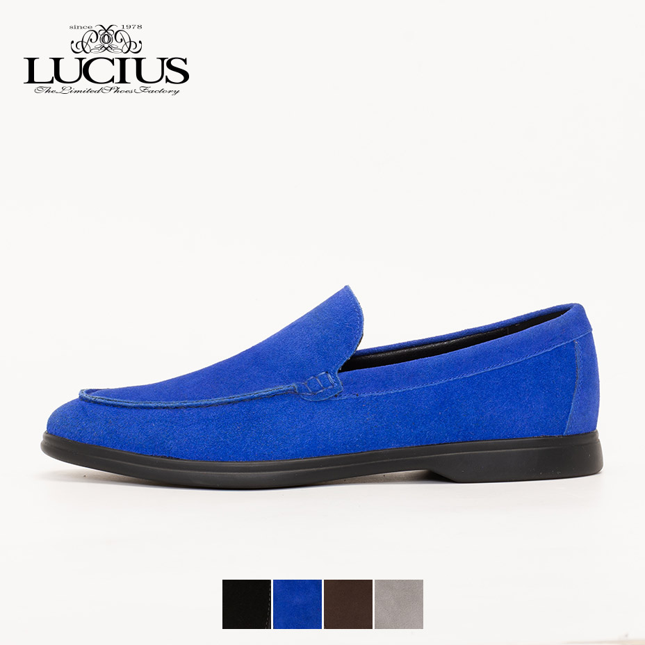 LUCIUS（ルシウス） ローファー メンズ 本革 スエード スウェード