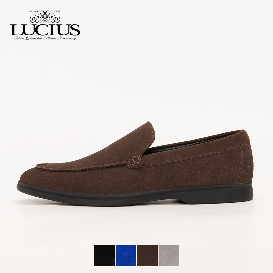 LUCIUS（ルシウス） ローファー メンズ 本革 スエード スウェード