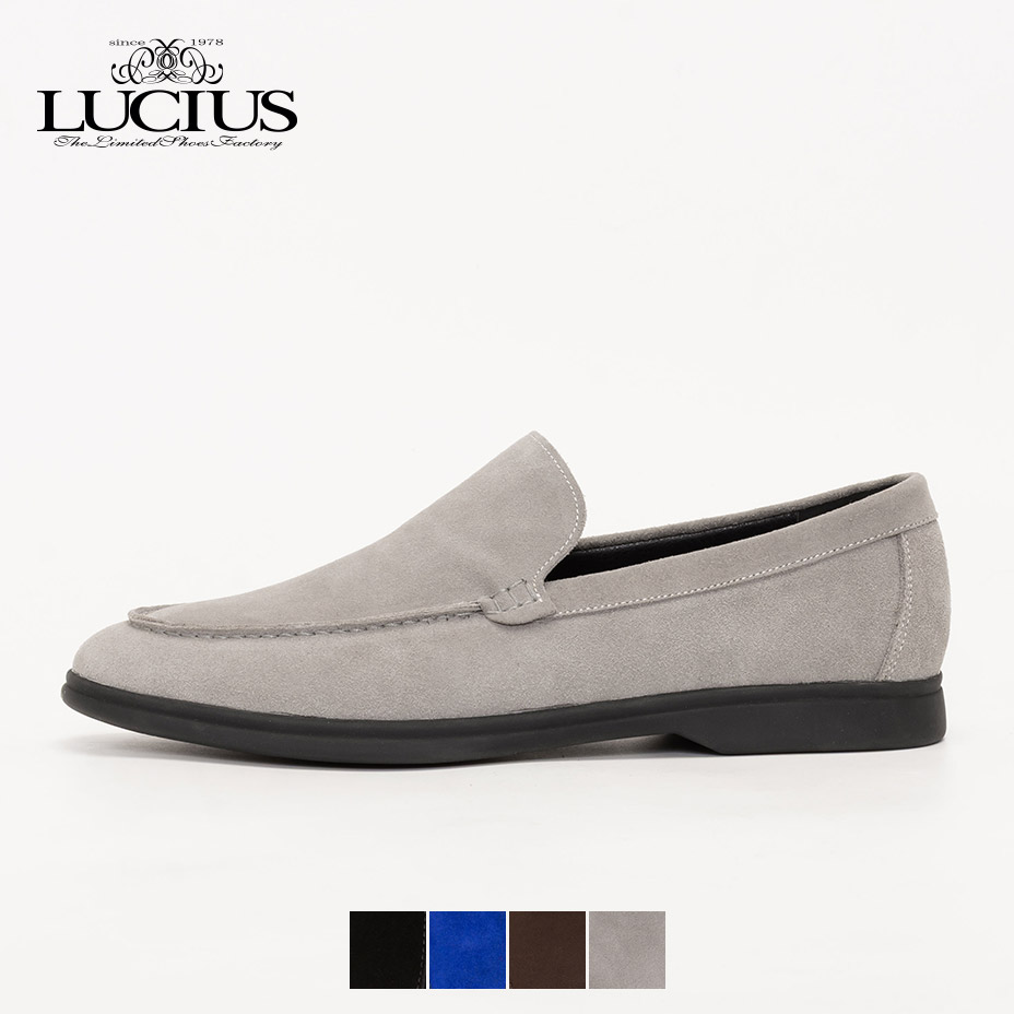 LUCIUS（ルシウス） ローファー メンズ 本革 スエード スウェード