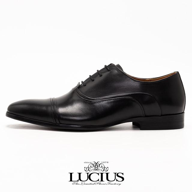 美品】Lotus/ロータス革靴英国製セミブローグ内羽根ブラック黒