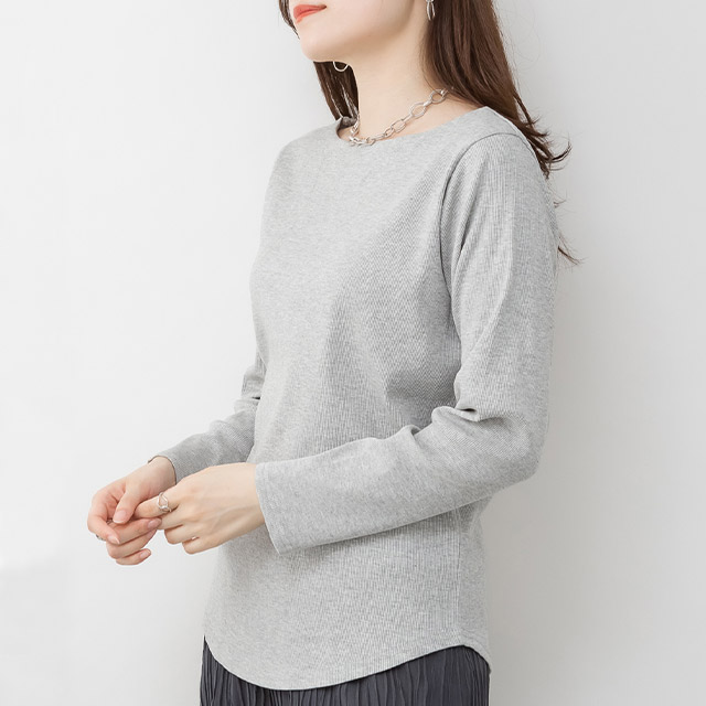 R&D.M.Co- /ボートネック長袖Tシャツ /Mサイズ★新品 R&D.M.Co- /ボートネック長袖Tシャツ /Mサイズ☆新品