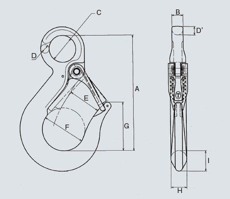 大洋製器工業 Vフック オレンジ色 VHK-1.25 1個 1227323 玉掛け用 吊り