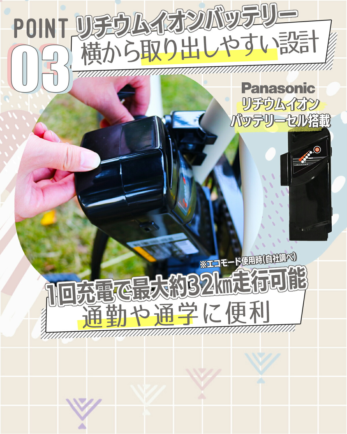 santasan Airbike20インチ電動アシスト自転車商品説明画像4
