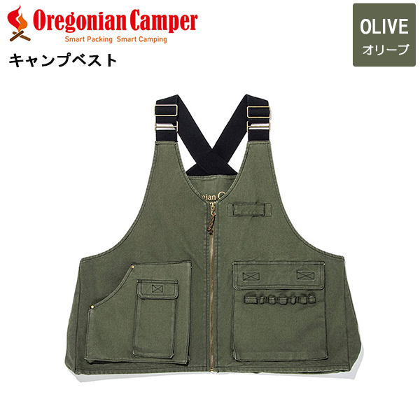 Oregonian Camper(オレゴニアンキャンパー) OCW-2001 CAMP VESTE Olive/F キャンプベスト オリーブ フリーサイズ アウトドア キャンプ 4562113249029