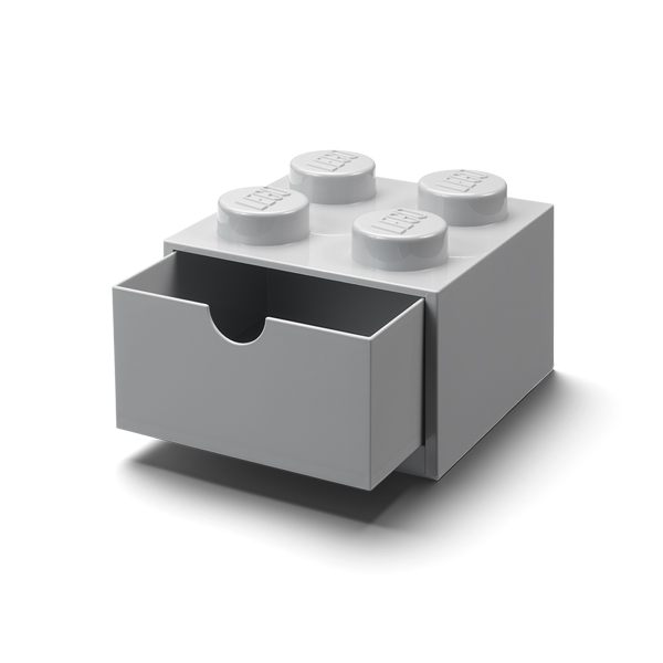 LEGO レゴ デスクドロワー4 グレー 引き出し 収納 小物入れ 卓上 机上 入学祝い オフィス 会社 誕生日 40201740 5711938032005｜santecdirect