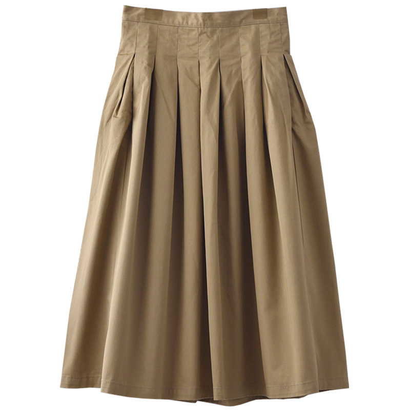 グランマママドーター GRANDMA MAMA DAUGHTER ロングスカート レディース 定番 通年 プリーツスカート