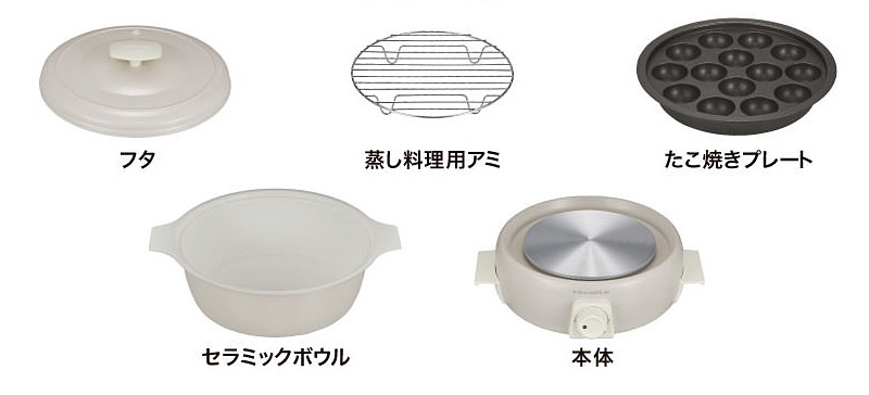 ポットデュオ 付属品