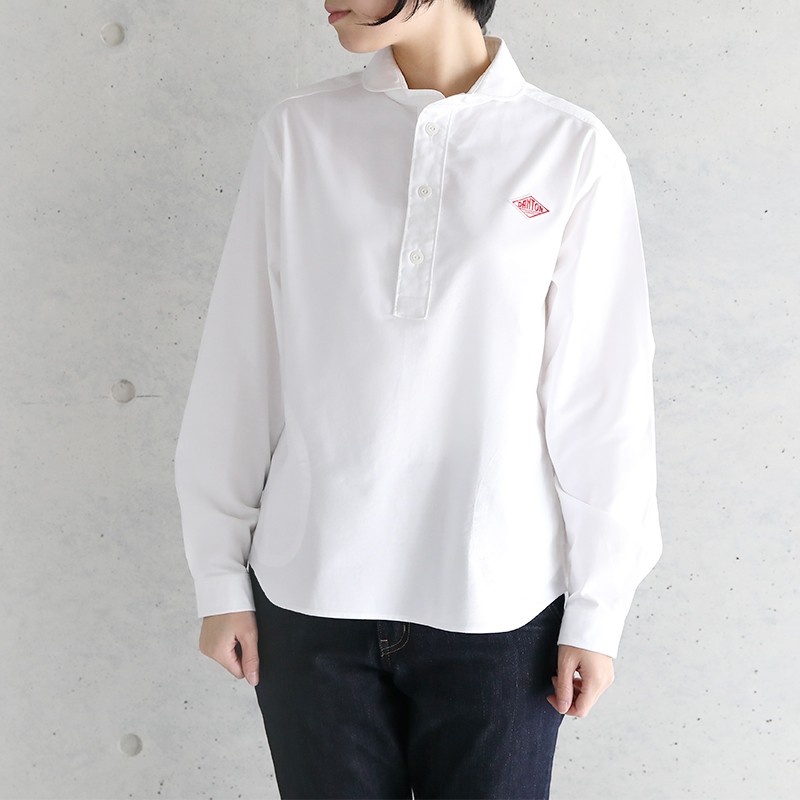 2020春夏 ダントン Danton 長袖丸襟ポケット付 プルオーバーシャツ