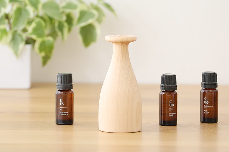 アットアロマ ウッドディフューザー ヒノコ 芳香浴 ヒノキ 木