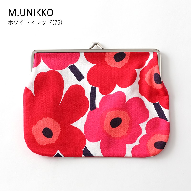 マリメッコ marimekko がま口ポーチ (大) PUOLIKAS KUKKARO 大きめ