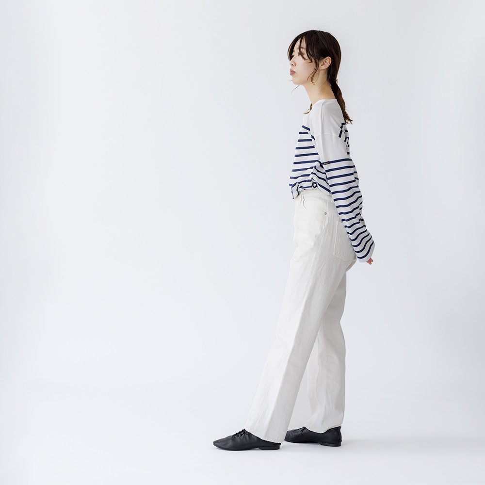 orSlow（オアスロウ） ハイウエストデニムパンツ ホワイト 00-1040