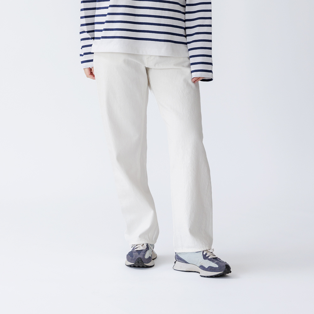 orSlow（オアスロウ） ハイウエストデニムパンツ ホワイト 00-1040